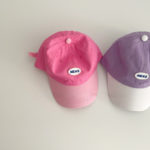 2397A Children Hat Simple Color Matching Cap 2022 Summer Baby Cap Boys and Girls Baseball Cap 1-6Year Kid's Hat 3