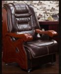 Boss chair. Real leather can lie in big chair. Office chair..013 2