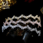 High Quality Rose Gold Crystal Tiara Bride Headband Wedding Hair Accessories Women Headdress CZ Crowns Girls Birthday Gift 1