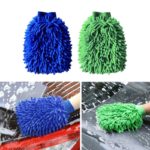 Car Microfiber Soft Hand Towel Coral Chenille Washing Double Side Cleaning Glove 2