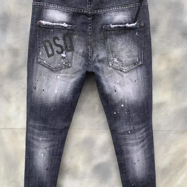 DSQ PHANTOM TURTLE 2021 New Slim Fit Jeans Men Basic Casual Denim Trousers Plus Size Brand Clothing DSQ9121 2