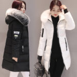 2021 New Parka Womens Winter Coats Womans Long Cotton Casual Fur Hooded Jackets Warm Parkas Female Overcoat Coat Free shipping 4