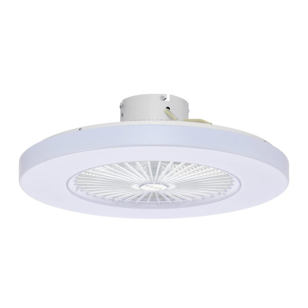 Yonntech Simple remote control Invisible Ceiling Fan Light Crystal Decorative LED Lghting Dimmable Bedroom office Fan Lamp 58cm 2