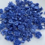 100-150pcs ABS Resin Flower Jewelry DIY Material Pearl Roses For Art Flatback Rhinestones Beads Heart Handmade Accessories Moon 6