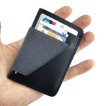 Genuine Leather Minimalist Wallet for Men Women Vegetable Tanned Leather Slim Credit Card Holder RFID Mens Wallets 4