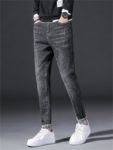 AAA+ Quality Spring Autumn New Embroidery Patterns Comfortable Youth Jeans Men's Stretch Casual Pants Size 28-38 4