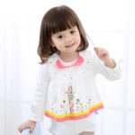 1 Piece Lytwtw's Baby Kids Bibs Saliva Girls Newborn Apron Flower Waterproof Burp Cloth Feeding Toddlers stuff infant 3