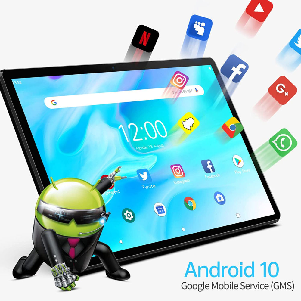 Newest Global Version 10 inch Tablet 4G LTE Android 10.0 MT6797 Deca Core 128GB 512GB ROM Tablets PC Dual Wifi Type-C+Free Gifts 2