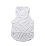 10PCS Sublimation Blank White Clothing DIY Pet Dog T Shirt for Small Pet Heat Transfer Print 4