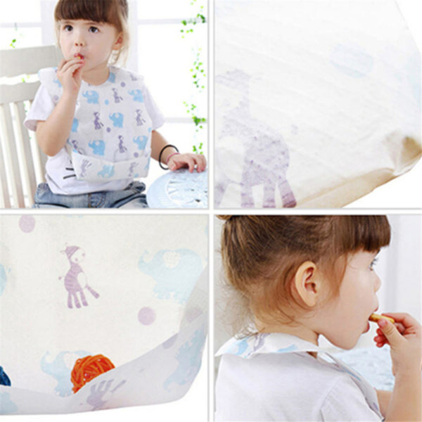 10Pcs Baby Disposable Saliva Towel Infant Bibs Burp Cloths For Children Feeding Care Lunch Kids Bibs Bandana Saliva Towel Scarf 1