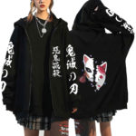 Demon Slayer Anime Harajuku Hoodies Women Rengoku Kyoujurou Zip Hoodies Aesthetic Clothes Kimetsu No Yaiba Mugen Train Sweatshir 2