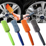 1Pc Microfiber Wheel Tire Rim Detailing Brush Car Wash Wheel Cleaning for Car with Plastic Handle Auto Washing Cleaner Tools 3