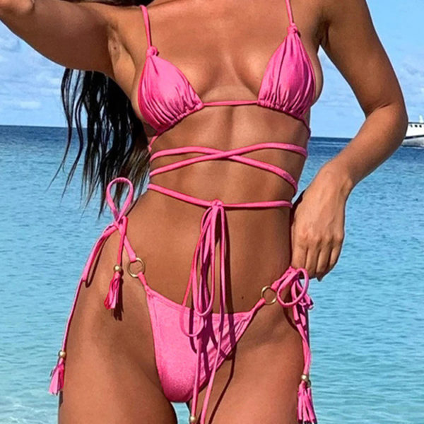 Sexy Bandage Bikinis Women Swimwear 2022 New Female Brazilian Bikini Set Bather Bathing Suit Summer Beach Wear Swimsuit 2