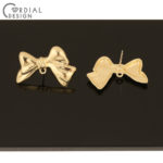 Cordial Design 100Pcs 20*30MM Hand Made/Bowknot Shape/Jewelry Accessories/Earrings Stud/Jewelry Findings & Components/DIY Making 2