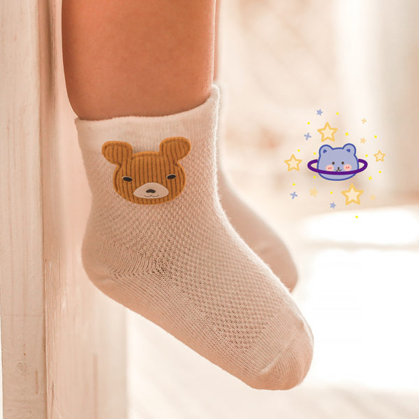 3 Pairs Baby Socks Spring & Summer Ultrathin Mesh Breathable Newborn Socks High Quality Toddler Boys and Girls Floor Socks 0-5T 2