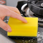 5pcs Water Absorb Reusable Washing Scouring Soft Double Sided Home Kitchen Oil Remove Cleaning Sponge 6