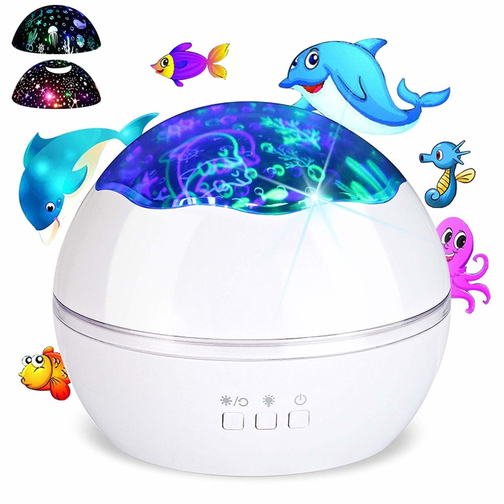 LED Rotating Night Light Projector Starry Sky Star Master Children Kids Sleep Romantic LED USB Projector Lamp Child Gifts 2