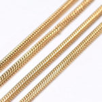 about 10m/Roll 304 Stainless Steel Round Snake Chains Golden Soldered Chain for jewelry making DIY bracelet necklace accessories 1