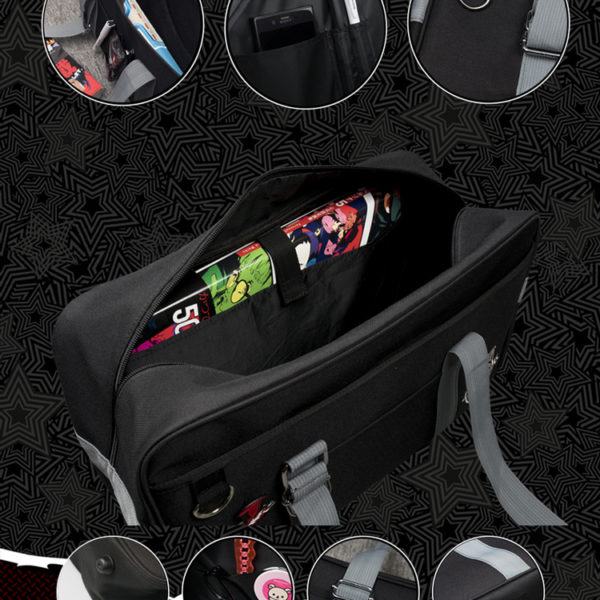 40cm Persona 5 Canvas School Bag Persona5 Messenger Bag Joker Panther Skull Fox Akira Kurusu Shoulder Bag Cosplay Props TM1018 2