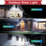 Solar Lights Outdoor KANNKOU Split (5m Extension Cord) Pir(3 Mode) Motion Sensor Ip65 Waterproof Solar Flood & Security Lights 3