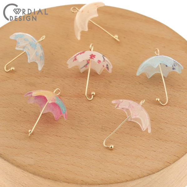 Cordial Design 100Pcs Jewelry Findings & Components/Charms/Umbrella/Hand Made/Jewelry Accessories/Earrings Making/DIY Pendant 2