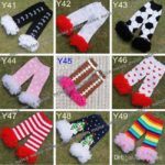 Infant leopard owl tutu leg warmers baby girls chevron ruffle leg warmers leggings 12pairs/lot 3