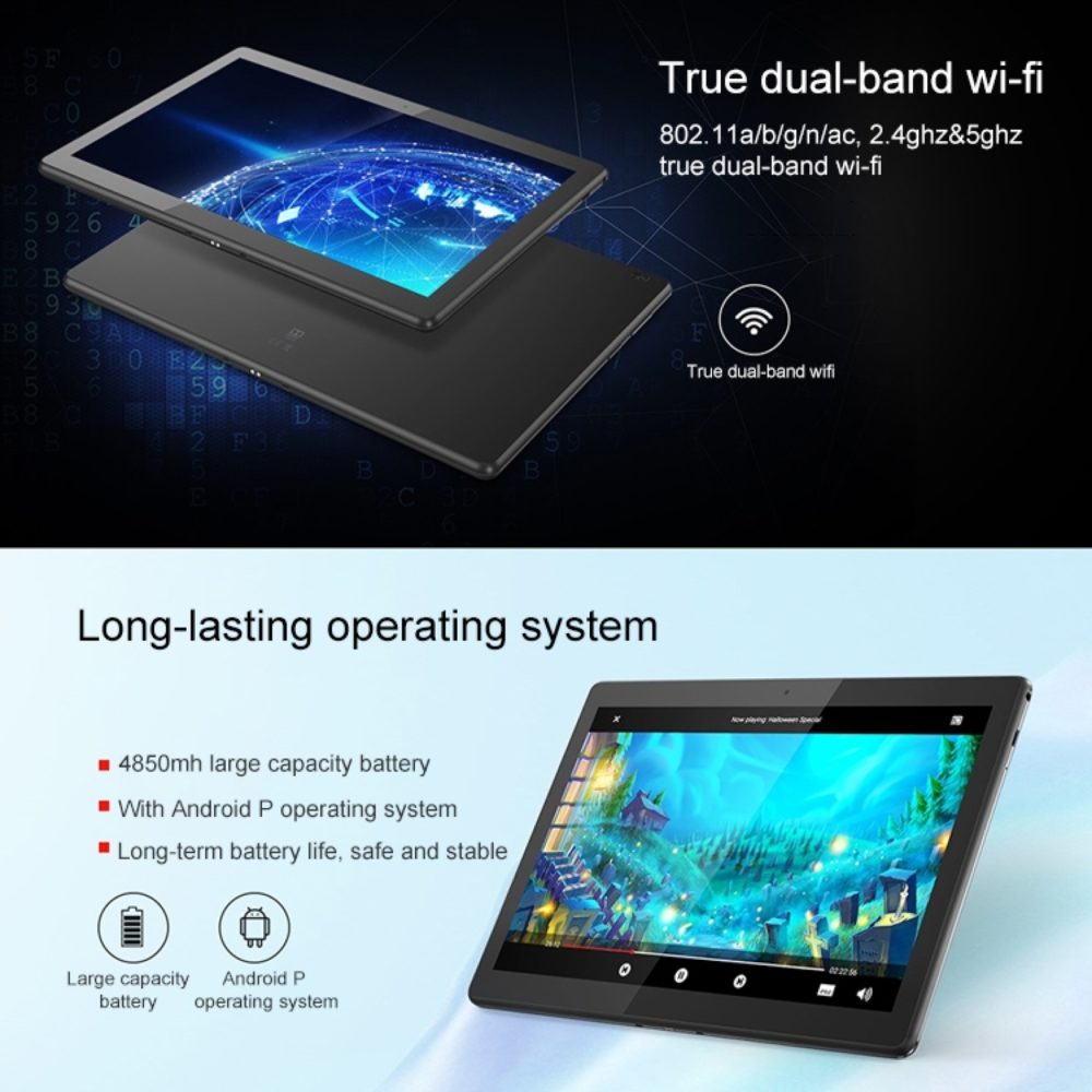 Lenovo Tab M10 TB-X505N/F 10.1" Tablet PC 3GB+32GB Qualcomm Snapdragon 429 Quad Core Android 9.0 WiFi/4G LTE Dual Camera 4850mAh 4