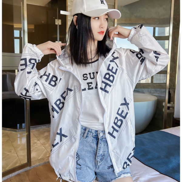 TSXT Summer 2022 New Sun-protective Clothes Women Short Breathable Long-sleeve Top Thin Coat Sun-protective Clothing Loose 2