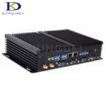 Kingdel Fanless Industrial Mini Computer i5 3317U Barebone Mini PC Celeron Windows 10 ITX Computer 2 LAN HDMI 4 COM 8USB Nettop 1