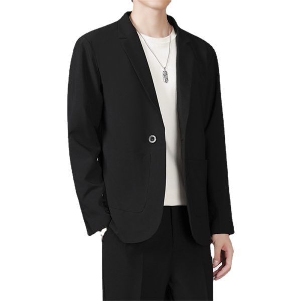 Brand Mens Casual Blazers Autumn Winter Fashion Solid Color Slim Suit Jacket Men Blazer Masculino Clothing Vetement Homme 2