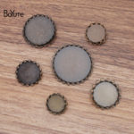 BoYuTe (200 Pieces/Lot) Round 14-16-18-20-25-30MM Cameo Cabochon Base Button Blank Tray Bezel Jewelry Findings Components Diy 3