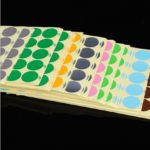 16 sheets Mixed Color Round Paper Sticker Label Self Adhesive Dot Sticker Office School Supplier 5