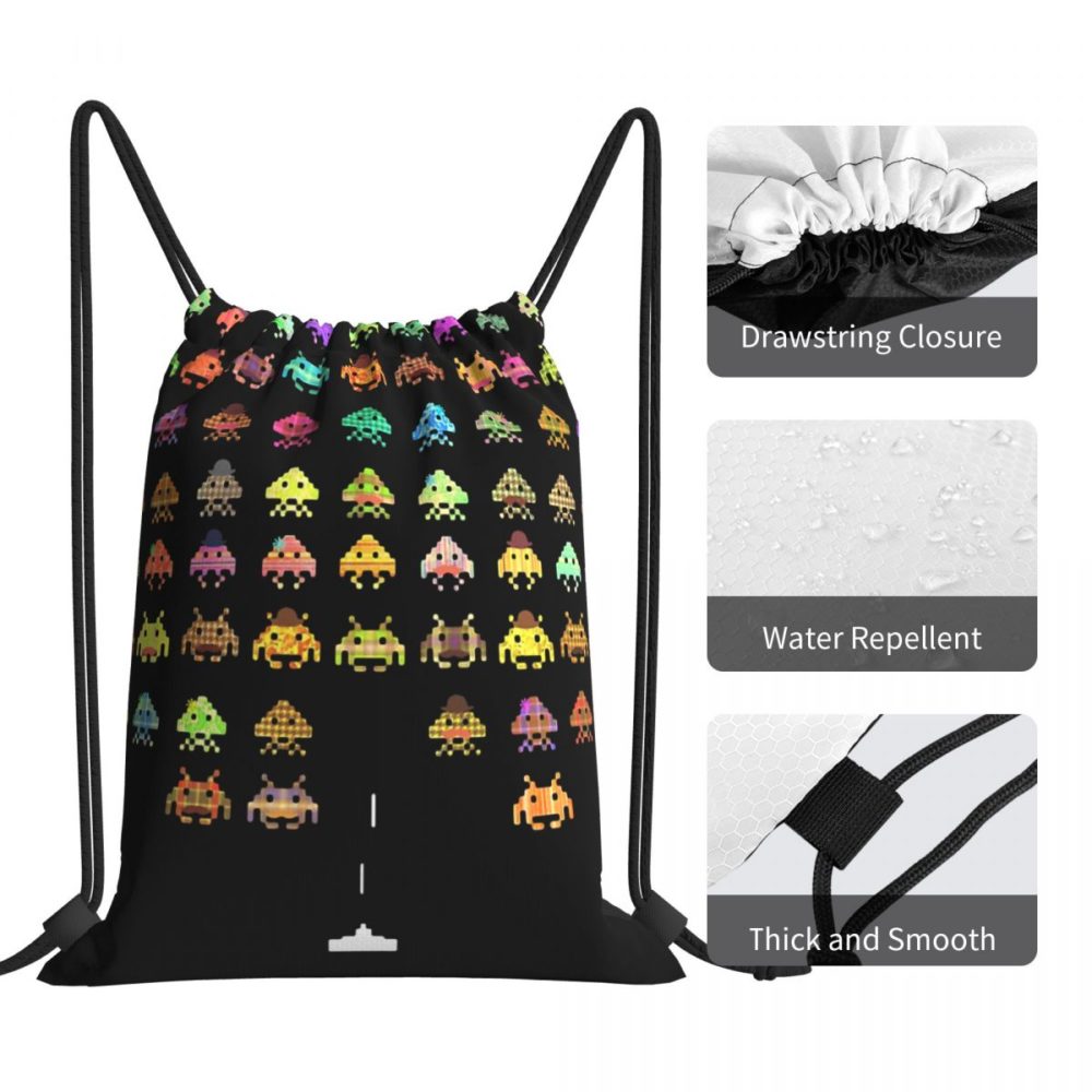 Fashionable Portable Shopping Drawstring Bags Riding Backpack Gym Clothes Storage Backpacks 4