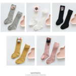 Newborn Socks Knee High Long Infant Cotton Soft Sock Cute Base Socks Girls Spring Autumn Leg Warmer Baby Princess Kids Sockken 5