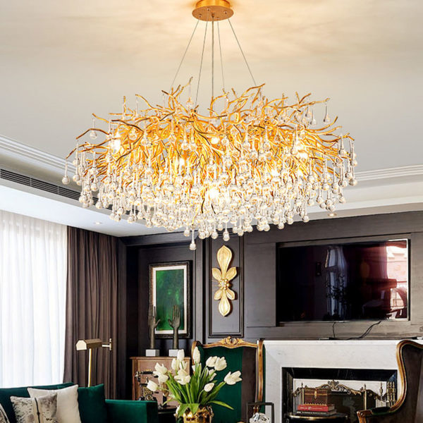 Crystal Ceiling Chandelier Led Luxury Chandelier for Living Room Bedroom Home Decoration Ceiling Hanging light 2