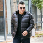 New Arrival Fashion Down Jacket Male Bright Face Super Large Thick Warm Short Coat Men Loose Casual Plus Size M-11XL 12XL 13XL 3