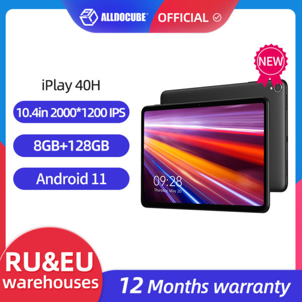 ALLDOCUBE iPlay 40H Android 11 Tablet 2000*1200 IPS 8GB RAM 128G ROM One Cell Octa Core Tablet PC Dual 4G lte BT5.0 CPU T618 1