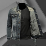 2021 Spring Autumn New High Quality Men's Embroidered Single Breasted Slim Hip Hop Long Sleeve Men's Denim Jacket 2