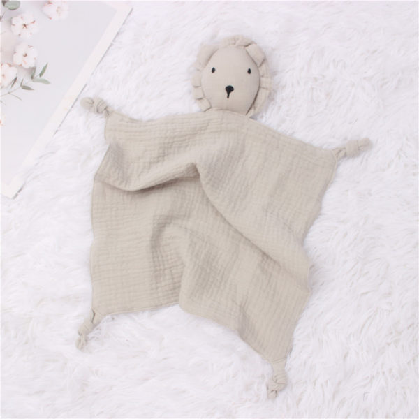 Baby Blanket Kids Sleep Toy Soothe Appease Towel Bibs Newborn Sleeping Dolls Baby Cotton Muslin Comforter Blanket 2