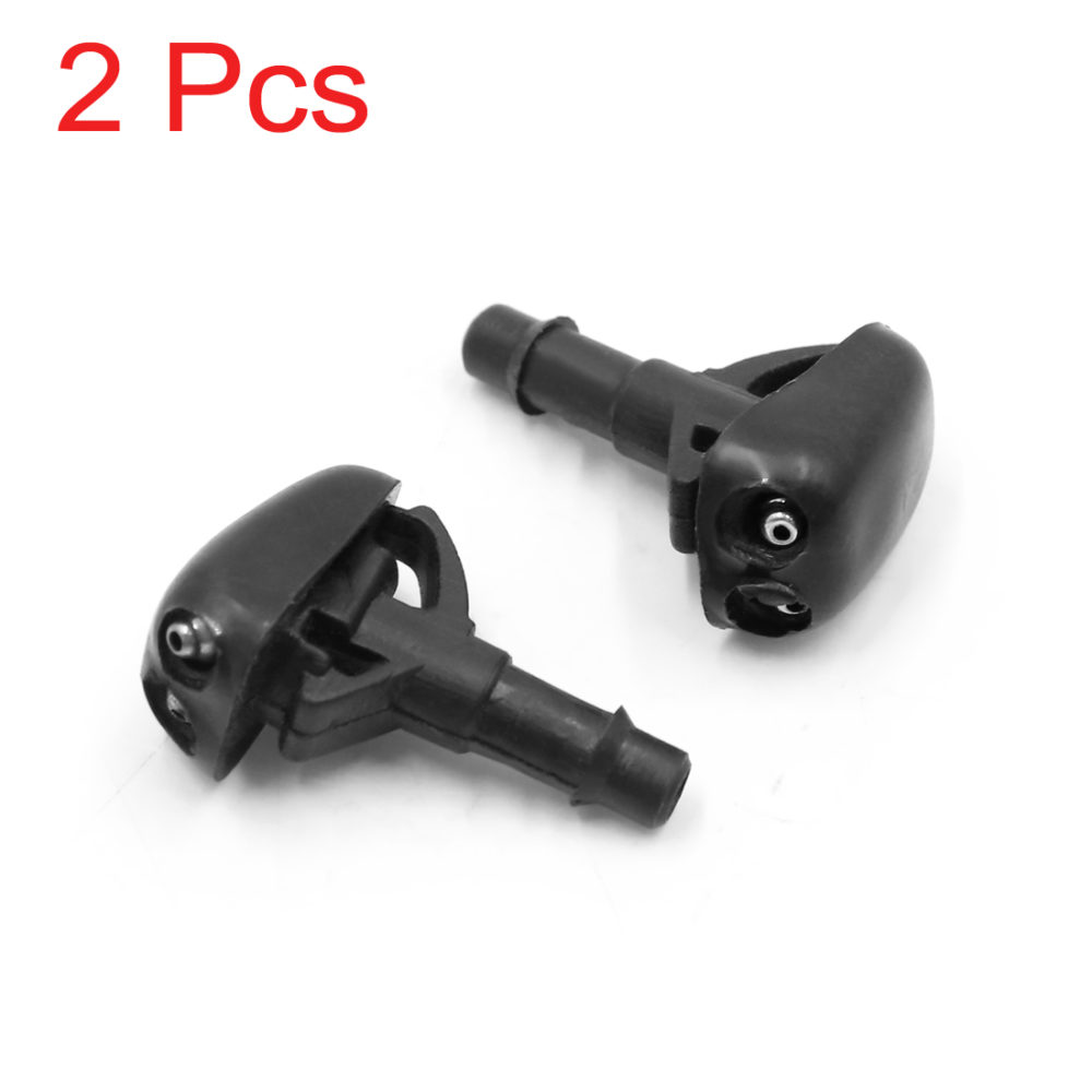 uxcell 2Pcs Plastic Auto Car Front Windshield Washer Wiper Water Cleaning Washing Spray Nozzle for Mitsubishi 2