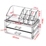 Multifunction Stationery Holder Organizer Transparent Box Rangement Bureau Kawaii Makeup Cosmetic Layered Drawer Combination 5