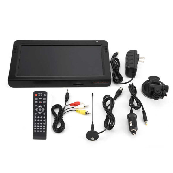 LEADSTAR 7" 9" 10" 12 inch Portable Digital Television Car USB Mini TV Digital Portatil Television HD Video Player US Plug 1