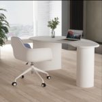 Solid wood desk special shape Nordic simple modern writing desk creative computer desk home stay designer desk 1