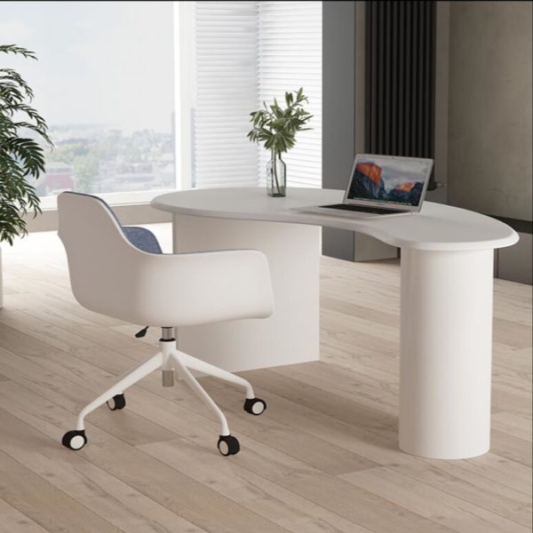 Solid wood desk special shape Nordic simple modern writing desk creative computer desk home stay designer desk 1