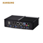 Thin Client Fanless Mini Barebone 6 COM Celeron 2955U Industrial Firewall Micro Pc Linux Ubuntu Server Computer Dual LAN PC 4