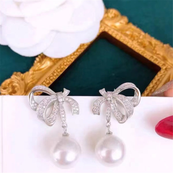 S925 Sterling Silver Pearl Beads Stud Earrings Setting Base Diy Jewelry Making Findings&Components 1