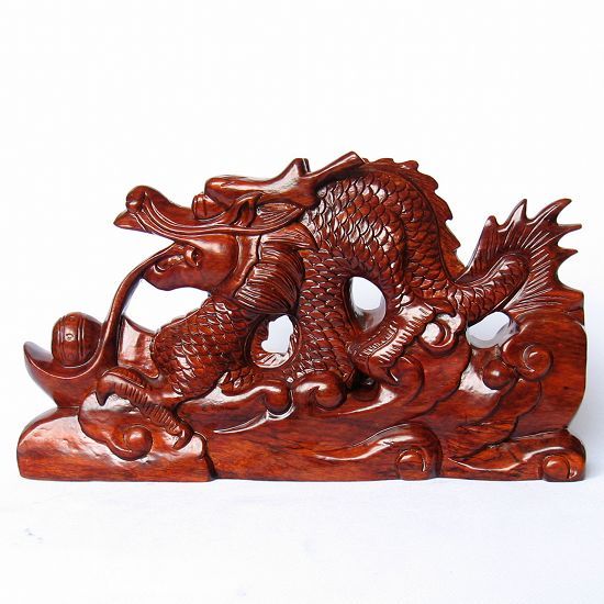 T Dragon carving rosewood rosewood carving handicraft ornaments Zodiac Dragon Office business gifts decorations 1