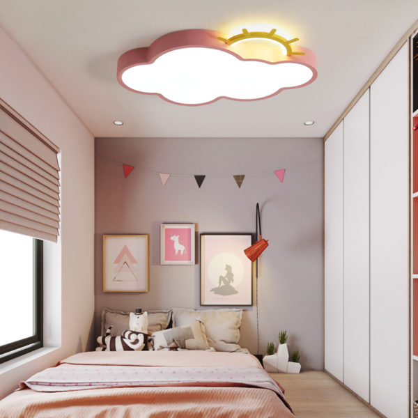 LED Cloud Ceiling Lights iron Lampshade luminaire Ceiling Lamp children Baby kids bedroom light fixtures Colorful lighting light 2