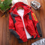 Men Waterproof Windproof Coat Mountaineering Suit Climbing Winter Autumn large Pizex Men's Windbreaker 4