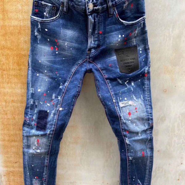 DSQ PHANTOM TURTLE 2021 New Slim Fit Jeans Men Basic Casual Denim Trousers Plus Size Brand Clothing DSQ120 1